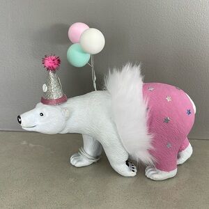 Polar bear cake topper, Birthday decor, Room decor.